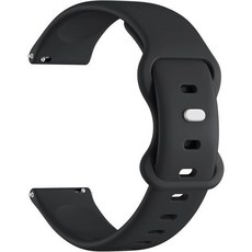 18mm 20mm 22mm 퀵 릴리즈 시계 밴드 Garmin Venu 3 2s Vivoactive 5 6 4 포러너 Silocone 스포츠 스트랩 삼성 갤럭시 워치 7 여성 남, 블랙