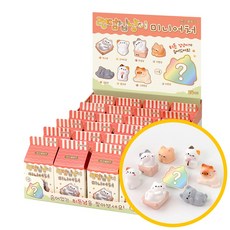 1500 랜덤 집냥이 미니어쳐 24개입 1박스 - 심쿵 냥뽑기 인테리어 야옹이인형 학원 마켓데이