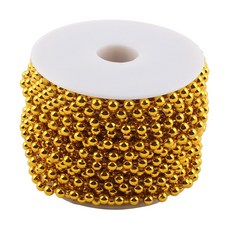 구슬줄라인 줄진주 구슬줄 비즈체인 줄비드 만들기재료, 1개, 진주체인5mm(골드)