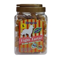 3貓2館 BONE PLUS 小桶裝潔牙骨 750g 薄荷草本, 起司動能雙頭(小桶),S, 1個