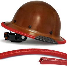 세이프빌더 하드햇 가장자리 보호 스트립 액세서리 챙 커버 길이 37.4인치 / 95CM, 3 Red Brim Strip (Not Includin, 레드 챙 스트립(안전모 미포함)