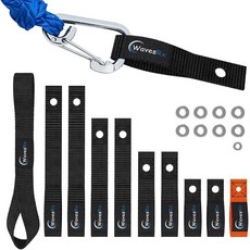 Soft Loops 제트 스키 클리트10팩 | 도킹 범퍼 펜더 앵커 라인 번지 도크 로프를 Jetski에 부착하기 위한 안전한 루프 스트랩 WaveRunner 또는 Sea, Soft Loops 제트 스키 클리트10팩 | 도킹 범