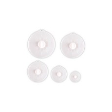 日用日品 矽膠保鮮蓋5件組 食品級材質耐熱防塵微波蓋 環保可重複使用廚房密封保鮮蓋, 1個