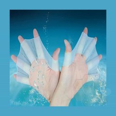 픽펭 물놀이장갑 수영 손갈퀴 개구리장갑, L 좌우한쌍