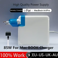 맥북 프로용 충전기 100% 테스트된 전원 어댑터 15 인치 레티나 디스플레이 A1398 20V T 85W, 01 Mag 2T 85W, 04 유럽 ​​연합