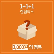 갓샵 1+1+1 3개나 주는 럭키 랜덤박스 생활잡화 만물상, 상세설명 참조, 3000원, 1세트