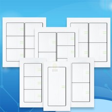 푸니또니 스위치 1로 벽스위치커버, 4구 ISW-14202