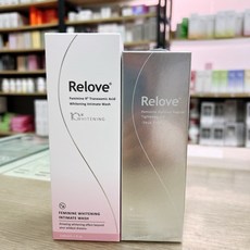 Relove 私密護理組合 緊緻凝膠 氨基酸私密潔淨露 傳明酸私密洗 溫和清爽, 緊依偎20ml+美白私密洗, 1個