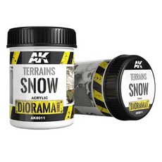 AK Terrains Snow 地形雪 250ml 模型場景專用