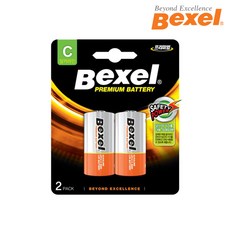 벡셀 알카라인 C형 건전지 LR14, 2개입, 1개