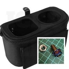 硬殼置杯架盒 不鏽鋼背板 鍍鈦螺絲 多功能杯架 橫桿置物架 KRV XMAX MMBCU DRG, 1個, 多功能置物杯架+8MM鍍鈦螺絲1顆