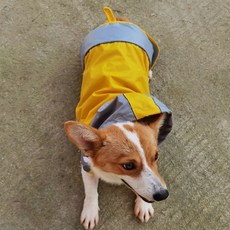 狗雨衣 寵物雨衣 狗狗衝鋒衣 狗狗防水衣 狗防塵衣 狗狗防曬雨衣 雙層大狗雨衣防寒戶外狗狗衝鋒衣披風式寵物用品, 1個, 橘色雨衣,6號