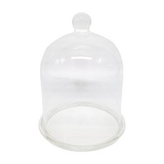 復古家 迷你玻璃盅 甜點展示罩 高11公分, 1個, 透明