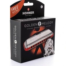 Hohner 德國和來 Golden Melody GM新款10孔布魯斯口琴, 1個, F調