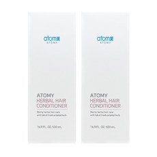 중성/건성두피 애터미 한방 컨디셔너 2개세트 생모단 약산성 +휴대용물티슈 1개 선물, 2개