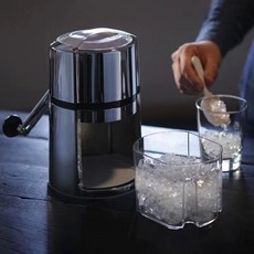冰子 日式手搖碎冰機 2kg 碎冰量, 圓形手搖碎冰機, 1套, 如圖