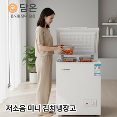 담온 저소음 고효율 미니 김치냉장고 쌀 소주 맥주 과일 냉동고, 퓨어화이트, 110L, 110S169