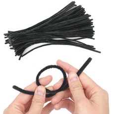 미술 공예재료 모루 검은색 30cm 100개입, 본상품선택, 상세페이지 참조