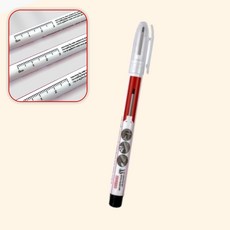 (수담스토어) 눈금있는 1mm 천공마킹펜 구멍위치표시 타공표시펜 137 11mm, 1작업마킹펜 블랙