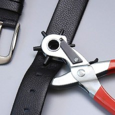 가죽제품 허리띠 벨트 구멍뚫기 회전식 조절 펀치 공구 수선 수리 악세사리 제작, 1개, 상세페이지 참조
