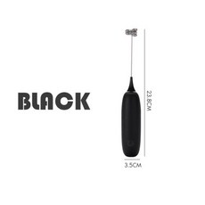 우유 거품기 휴대용 미니 카푸치노 메이커 커피 에그 비터 초콜릿 교반기 식품 믹서기 주방 도구, 1개, Black