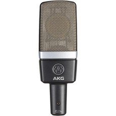 콘덴서마이크 유튜브 핸드폰 녹음용 AKG Pro 오디오 C214 스튜디오 등급의 전문가용 대형 다이어프램 싱글 캡슐 보컬 및 악기 콘덴서 마이크와 견고한 알루미늄 휴대용 케이스, 블랙