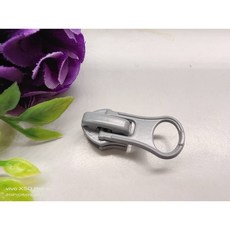 防水拉鏈 5號防水拉鏈頭 反拉拉鏈頭 鎖 防水尼龍拉鏈頭, 1個, 18號淺灰色N