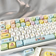 귀여운 기계식 키보드 키캡 한글 영문 각인 PBT 염료승화캐릭터 키캡, 짱구, 1개