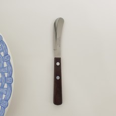 트라몬티나 우드 잼 버터 나이프 원목 느낌 커트러리, 1개