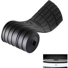 허그윗 자동차 트렁크 가장자리 보호 스트립 자체 접착 고무 트렁크 가장자리 보호대 스크래치 방지 테일게이트 보호대 대부분의 자동차 SUV 트럭에 적합한 범용 제품 ssYS