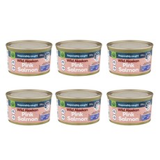 울월스 핑크 살몬 알래스카 연어 통조림 Woolworths Pink Salmon, 6개, 210g