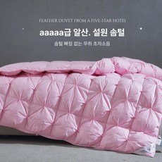 럭7 사계절용구스이불 사계절 프리미엄 다운 구스, 핑크