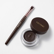 번짐제로 초밀착 워터프루프 아이라이너 펜슬워터프루프 펜슬 안지워지는 젤 아이라이너 선명한 눈꼬리 브러쉬, 브라운, 1개