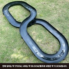 대형 타미야 미니카 트랙 경기장 타원형 레이싱 회전 레일, YK12-2 블랙