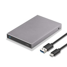 SSK 알루미늄 2.5인치 하드 드라이브 인클로저 USB C 3.1세대 2(6Gbps)~SATA 외장 HDD 케이스 어댑터 7 9.5mm SATA III SSD WD Seaga