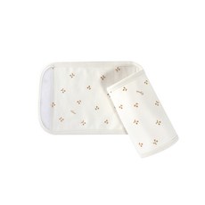 M4U 맘스포유 오가닉 아기띠 힙시트 어깨침받이 2p, 벨크로-체리, 1개