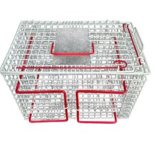 고양이 보정 케이지 이동장 주사용 애견 동물 철장 강아지캐리어 보호, 1개, 화이트