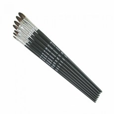 화홍 815F 아크릴유화붓 (평붓) 천연모 7본조 아크릴화 유화 겸용 회화 붓세트