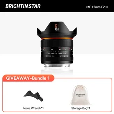 브라이트인 스타 MF 12mm F2.0 III APS-C 초광각 대구경 카메라 렌즈 (소니 E 니콘 캐논 RF 후지 M4/3 호환, 05 캐논 RF, 01 검정색