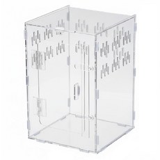 캐릿비 천장열리는 피그미다람쥐 도마뱀 아크릴 사육장, 1개, 20*20*30cm