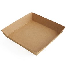 크라프트 종이트레이 11호 11 x 11 x 2.5 cm, 100개입, 1개