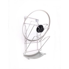 304不鏽鋼壁掛式鍋蓋架 可放炒菜鍋蓋 附集水盤 鑽孔固定 台灣製造, 1個, 1