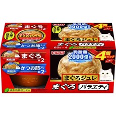 ciao 乳酸菌果凍杯65g*4入 貓零食 貓罐頭 乳酸菌罐頭 貓點心, 1個, IMC-194(鮪魚+鰹魚)