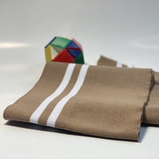 DY 소매 시보리 원단 1X1 줄무늬 라인 20수 6가지 색상 점퍼/소매/카라/밑단, 베이지