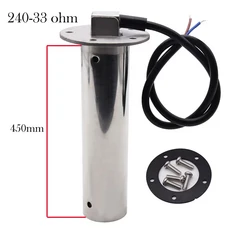 범용 디지털 자동차 보트 유지 탱크 레벨 게이지 계량기 물 센더 수위 맞춤형 52mm, 17 450mm-240