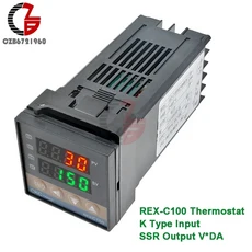 REX-C100 계란 인큐베이터 온도 조절기 디지털 PID 110 V 220V, 01 빠른, 04 금