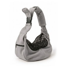 도로 컴포트 강아지 고양이 슬링백 애견 산책 이동가방 포대기, 그레이