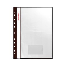 【Databank】A4 10頁 11孔 附名片袋 輕便資料簿 資料夾 資料本【1本】(FX-11-10N-49), 黑色1本