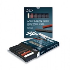 드로잉 콘테 6색 세트 C-6A 지함, 1개, 상세페이지 참조