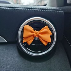 펄리본 차량용 석고방향제 자동차 신차선물 송풍구 차량용품 여성용, U. 새로운 오렌지색 활